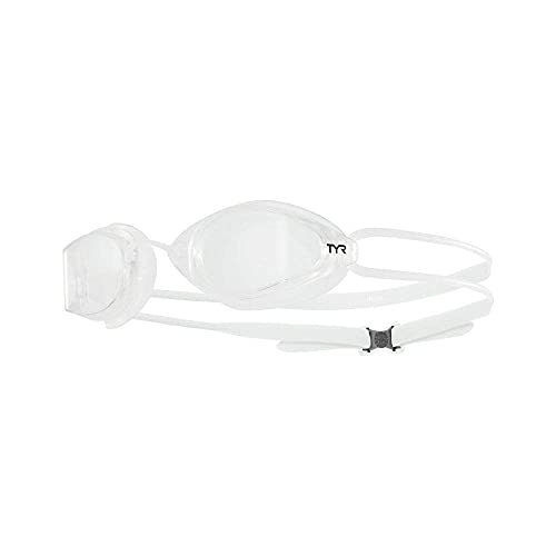 TYR Gafas de carreras Tracer X Nano, aprobadas por FINA, transparente, talla única