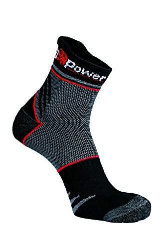 U-Power Sk103bc-l SK103BC-L-Calcetines Gama Skin Modelo Sunny Black Carbon Talla L, Negro, (Pack de 3) para Hombre