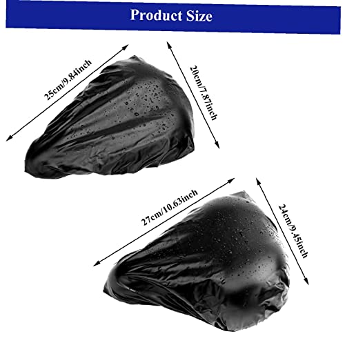 Uayasily Cubierta Lluvia del Asiento Bicicleta Cómoda Impermeable Y a Prueba Polvo Bicicleta Bicicleta Cubierta Cubierta Cubierta Lluvia MTB Protector Montar 4pcs