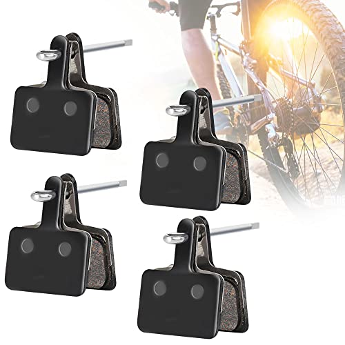 UCNOGIM Pastillas de Freno de Disco 4 Pares Pastillas de Freno para Bicicletas Pastillas de Freno MTB Resina Sin Ruidos Recambios Piezas de Freno para Bicicletas de Montaña y Bicicletas de Carretera