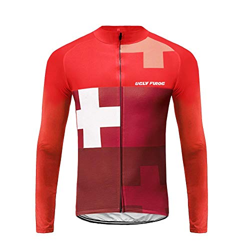 UGLY FROG 2018-2021 Nuevo De Invierno Mantener Caliente Manga Larga Maillot Ciclismo Hombre Winter Style