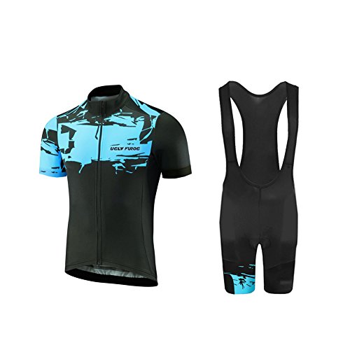 UGLY FROG 2018 Spring/Verano Hombres Camisetas De Manga Corta Ciclismo Maillots+Bib Pantalones Cortos Bodies Ropa De Bicicleta De Carretera DXMZ03