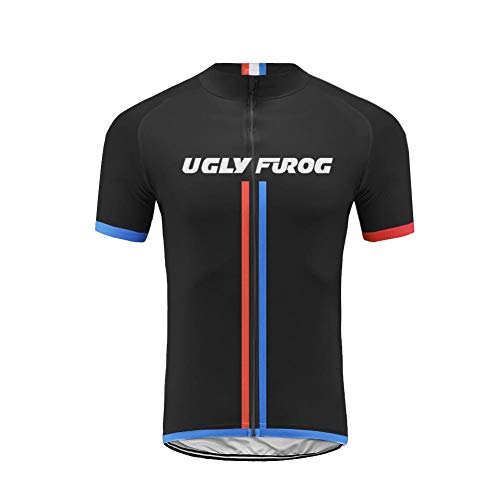 UGLY FROG 2019 Camisetas de Ciclismo de Manga Corta de Hombres Respirables Tops para Bicicleta, Motorista, Bicicleta DXMX06