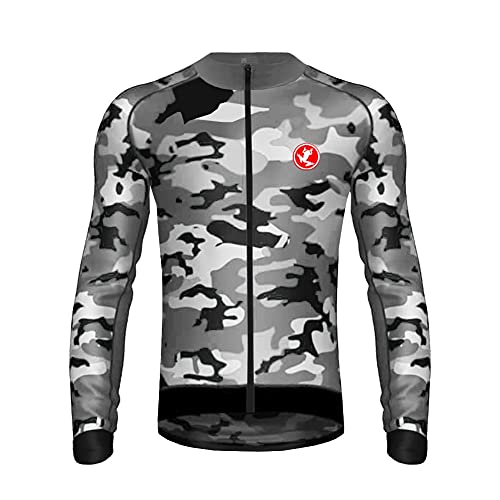 UGLY FROG 2020-2021 Manga Larga Maillot Ciclismo De Hombre Invierno with Fleece Style Ropa De Triatlon Transpirables Térmico para Winter