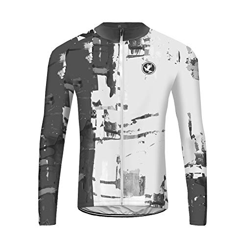 UGLY FROG Bike Wear Maillot Bicicleta Hombre Invierno Maillot Ciclismo Manga Larga para Hombres con Bolsillos