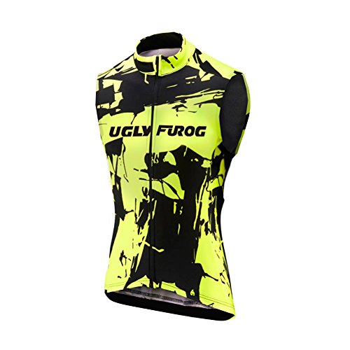 UGLY FROG Chalecos Ciclismo 2019 Primavera/Verano Moda Hombre Sin Mangas Jersey Ropa Bicicleta Transpirable Secado Rápido MJX01