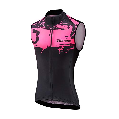 UGLY FROG Clásico Ciclo Maillots Primaveral Bike La Ropa De Los Hombres Sin Mangas Ciclismo Chaleco Cremallera Completa Transpirable 148-H19VSV11