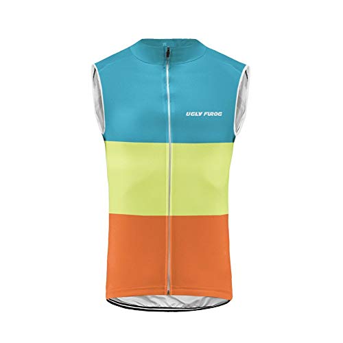 UGLY FROG Clásico Ciclo Maillots Primaveral Bike La Ropa De Los Hombres Sin Mangas Ciclismo Chaleco Cremallera Completa Transpirable 148-H19VSV11