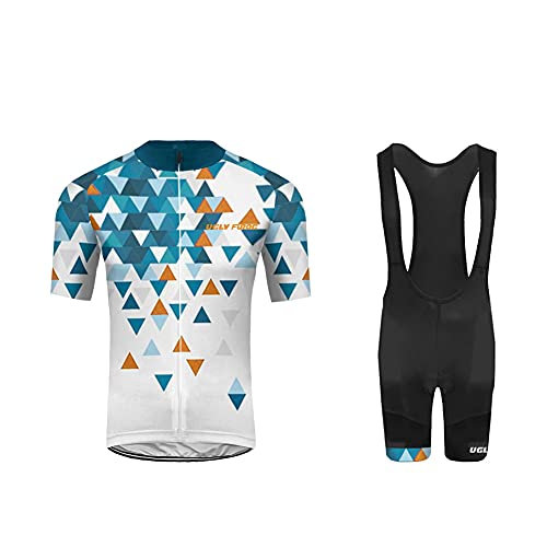 UGLY FROG Maillot Ciclismo Hombres Maillots de Bicicleta Conjunto de Jersey de Manga Corta Top MTB Manga Corta Set