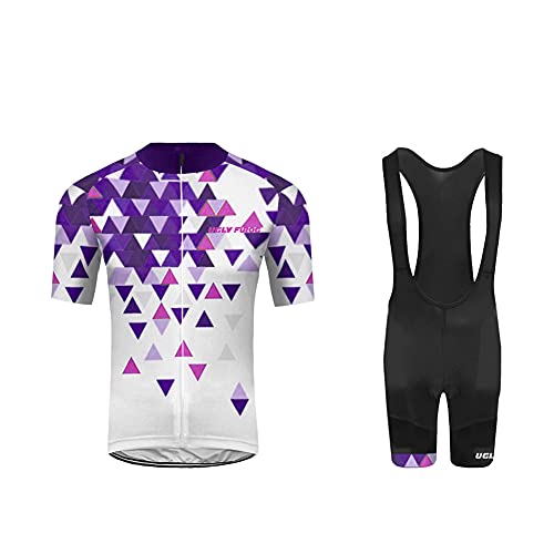 UGLY FROG Maillot Ciclismo Hombres Maillots de Bicicleta Conjunto de Jersey de Manga Corta Top MTB Manga Corta Set