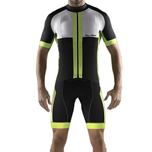 UGLY FROG Manga Corta Maillot and Bib Pantalones Cortos Bodies MTB Carreras Ciclismo De Hombre Verano Ropa De Triatlon Transpirables ESHSJ42