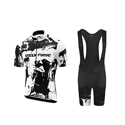 UGLY FROG Manga Corta Maillot+Bib Kurze Hosen Set Ciclismo De Mujer Verano Ropa De Triatlon Clothes Verano Style ESHSJW03