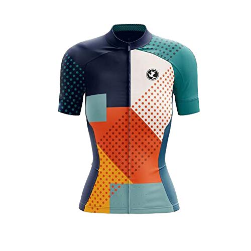 UGLY FROG Mujer Conjunto Ropa Ciclismo Maillot Ciclista Mangas Cortas Camiseta MTB para Verano DXWH03