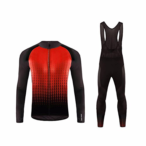 UGLY FROG Nuevo De Mantener Breathable Hombre Manga Larga Maillot Ciclismo +Bib Pantalones Sets with Gel Pad Spring Style