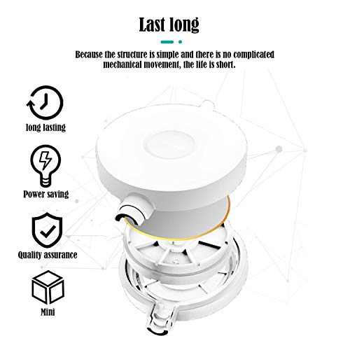 uksunvi Aquarium Nano Air Pump Silent Oxygen Mini Air Pump, Mini Aquarium Air Pump 2021. La Nueva pequeña Bomba de oxígeno 4,5 ml/min Viene con Accesorios completos (Redonda Blanca)