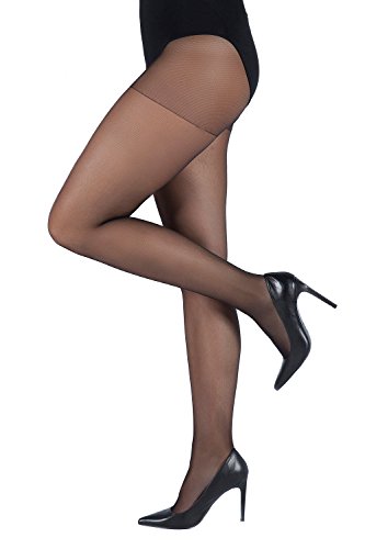 Ulla Popken Strumpfhose 3er Helanca, Medias para Mujer, Negro (Schwarz 10), 3XL