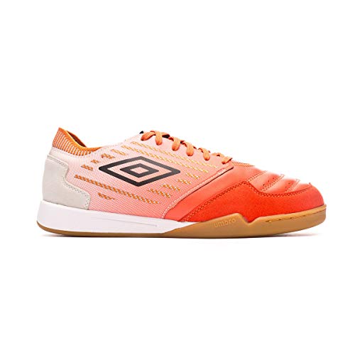 Umbro Chaleira II Pro, Zapatilla de fútbol Sala, Tangerine Tango-Black-White, Talla 9.5 US (43 EU)