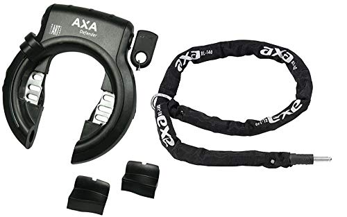 Unbekannt AXA Defender 140 - Candado para bicicleta con cadena, color negro mate