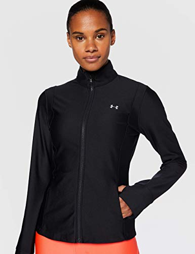 Under Armour Armour Sport Jacket, Chaqueta Deportiva para Mujer, Chaqueta Ligera y Funcional Mujer, Negro, M