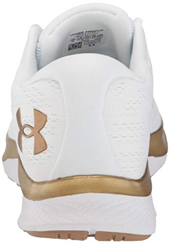 Under Armour Charged Bandit 6, Zapatillas para Correr de Carretera Mujer, Blanco (White White Metallic Gold Luster 102), 39 EU