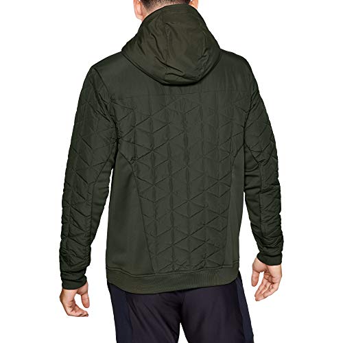 Under Armour Coldgear Reactor Performance Hybrid Chaqueta, Hombre, Verde, LG