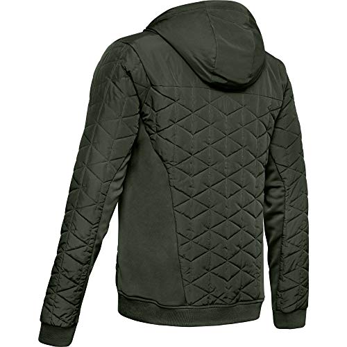 Under Armour Coldgear Reactor Performance Hybrid Chaqueta, Hombre, Verde, LG