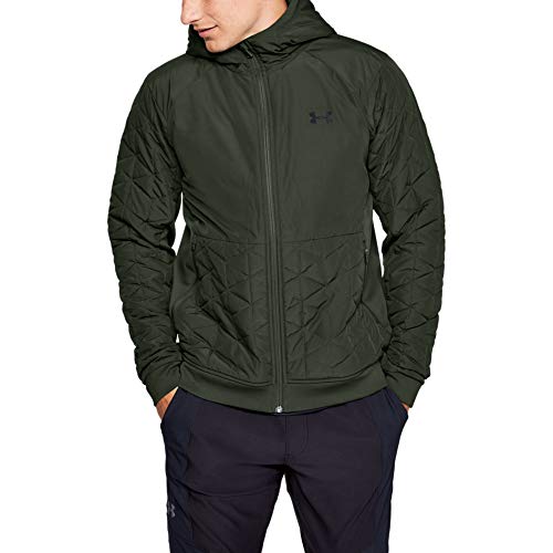 Under Armour Coldgear Reactor Performance Hybrid Chaqueta, Hombre, Verde, LG