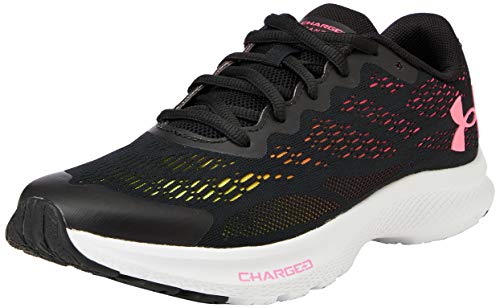 Under Armour Grade School Charged Bandit 6, Zapatillas para Correr de Carretera, Cereza Blanco Negro 001, 37.5 EU