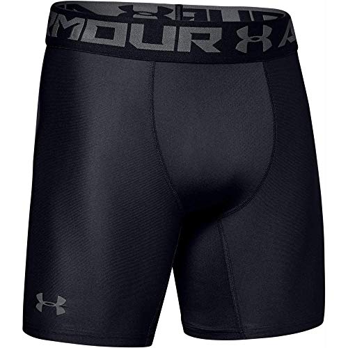 Under Armour HeatGear ARMOUR 2.0 COMP Shorts, Pantalón Corto Hombre, Negro (Black/Graphite 001), M