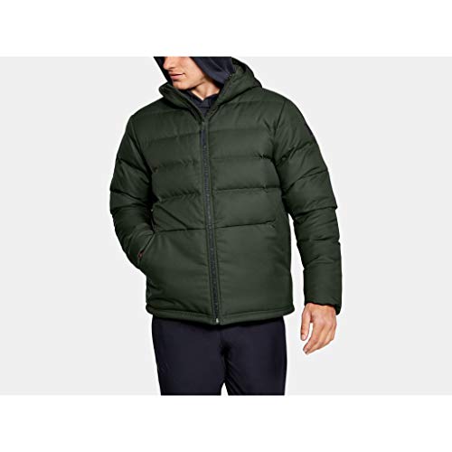 Under Armour Sportstyle Hooded Down Chaqueta, Hombre, Verde, MD