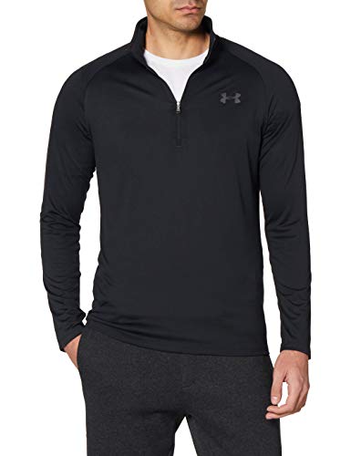 Under Armour Tech 2.0 1/2 Zip, Parte Superior del Calentamiento Hombre, Negro (Black / Charcoal) , M