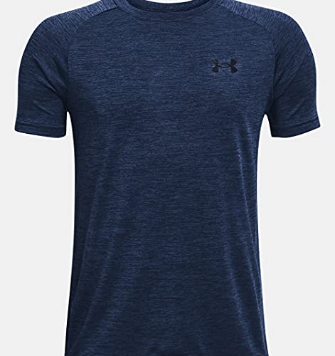 Under Armour Tech 2.0 Short Sleeve T-Shirt Camiseta, Academia/Negro (408), 140 para Niños