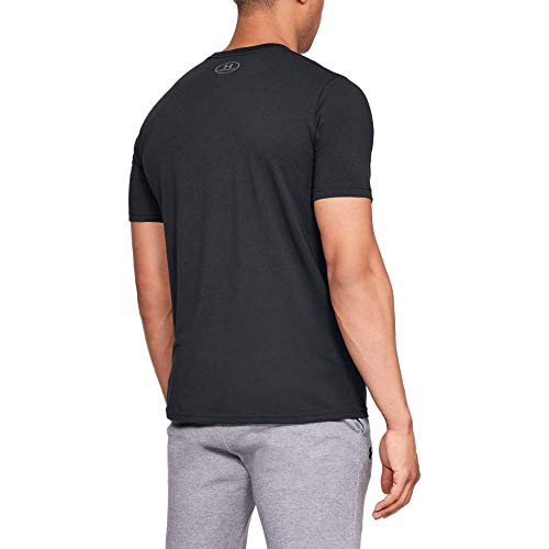 Under Armour UA Boxed Sportstyle Camiseta, Hombre, Negro (Black/Graphite), M