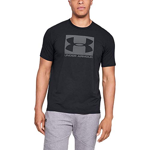 Under Armour UA Boxed Sportstyle Camiseta, Hombre, Negro (Black/Graphite), M