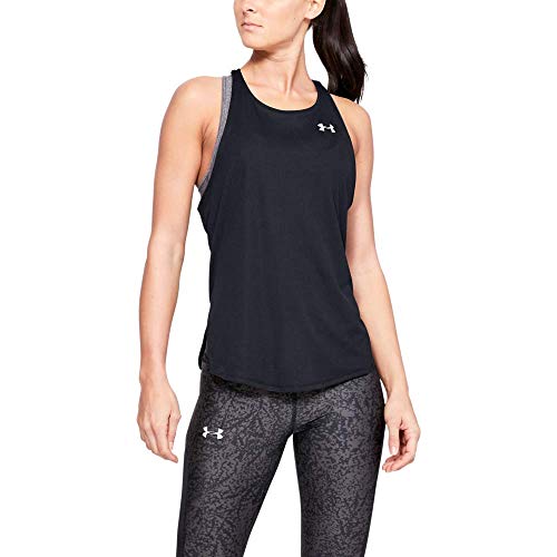 Under Armour UA Speed Stride Tank Camiseta De Tirantes, Camiseta Para Correr Mujer Negro MD