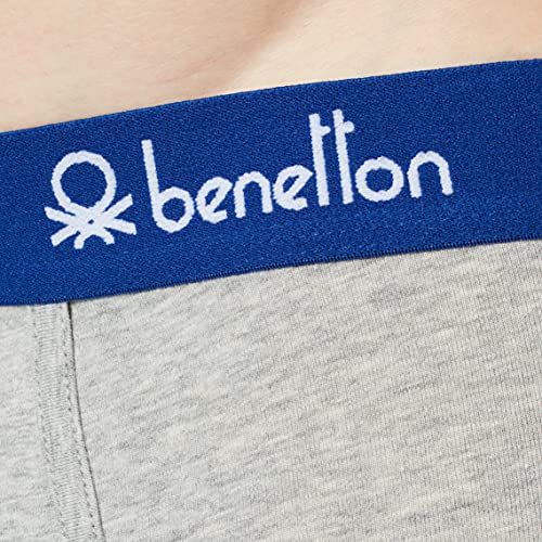 United Colors of Benetton Slip 3OP82S1RW Ropa Interior, Melange Light Grey 501, M para Hombre