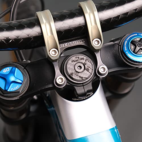 unleazhed CF01 Carbon Top Cap | Tapa para manillar de bicicleta de montaña | Fabricado en Alemania