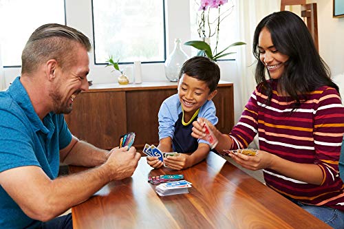 UNO FLIP - Juego de Cartas Familiar - 112 Cartas Doble Cara - Fomenta la Estrategia - Versión Competitiva - Regalo para Niños de 7+ Años y Adultos