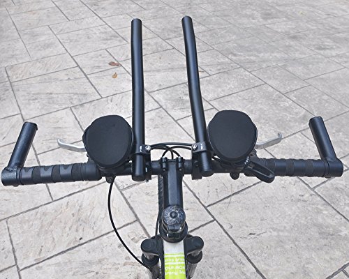 UPANBIKE Manillar de Descanso Para Bicicleta Manillar de Bicicleta de Prueba de Tiempo Manillar TT Bar Triatlón Aero Bar para Bicicleta de Carretera o Bicicleta de Montaña Abrazaderas de 31,8 mm