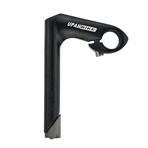 UPANBIKE Potencia de Bicicleta Aleación de Aluminio de 22,2 mm y 25,4 mm Potencia de Cuello de Cisne de 80 mm Longitud 150 mm (-17 °, Negro)