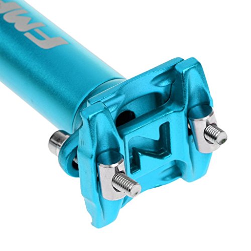 UPANBIKE Tija de sillín Aleación de Aluminio Tubo de sillín, Diámetro 27.2 mm, 30.9 mm, 31.6 mm * 400 mm de Longitud para Bicicletas de montaña(Azul,27.2mm)