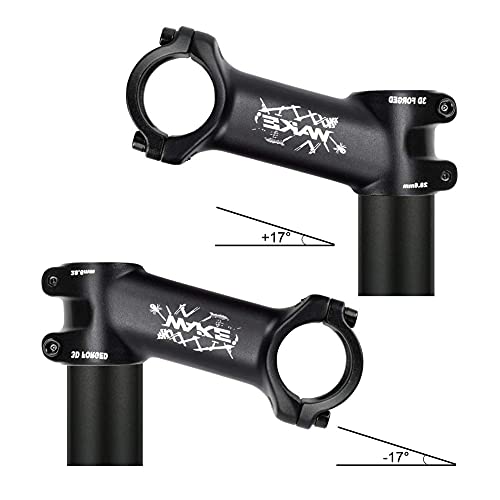 Upkey 31.8mm Potencia MTB de Vástago Potencia Bicicleta Carretera Abrazadera Vástago Aleación de Aluminio MTB Manillar Potencia Bici 31.8 mm Potencia Bicicleta Montaña para BMX MTB (80mm & 35°)