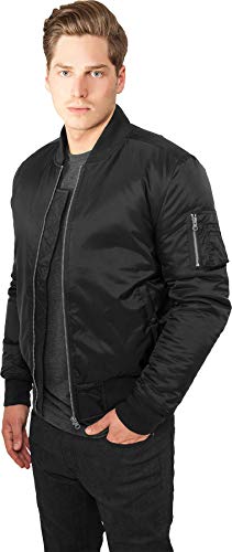 Urban Classics Basic Bomber Jacket, black, M para Hombre