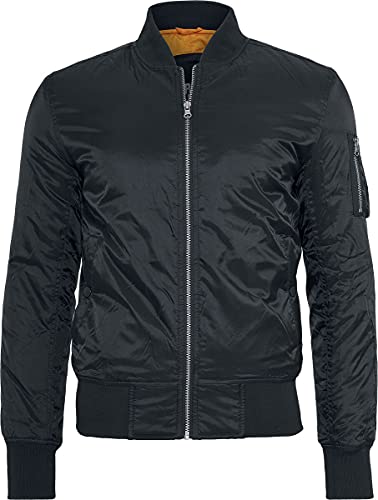 Urban Classics Basic Bomber Jacket, black, M para Hombre