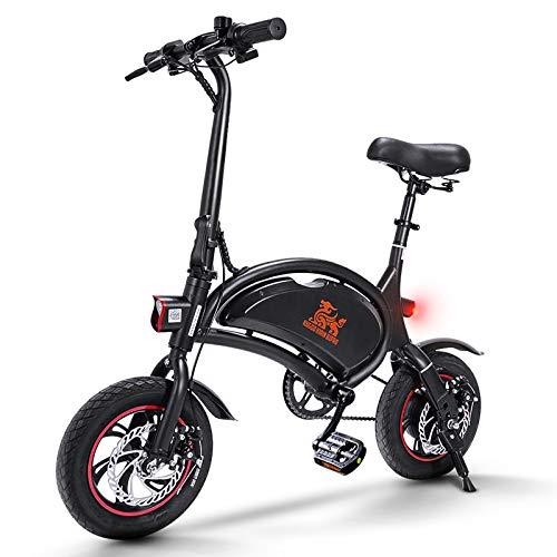 urbetter Bicicleta Electrica Plegable, Batería 36V 10Ah, 40-60 Km Alcance, 3 Modos de Conducción, Ruedas de 12 Pulgadas 250 Motor Bici Electrica Urbana con Pedales para Adulto