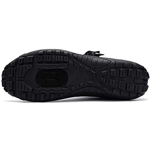 URDAR Zapatillas Ciclismo MTB Hombre Bicicleta Calzado de Montaña Respirables Zapatillas MTB Antideslizante Calzado Ciclismo(Gris,43 EU)