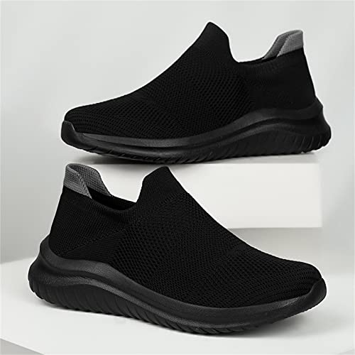 URIBAKY - Zapatillas de deporte para mujer, ligeras, transpirables, transpirables, transpirables, transpirables, sin cordones, Le Noir, 40 EU