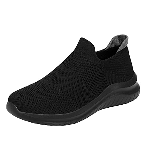 URIBAKY - Zapatillas de deporte para mujer, ligeras, transpirables, transpirables, transpirables, transpirables, sin cordones, Le Noir, 40 EU