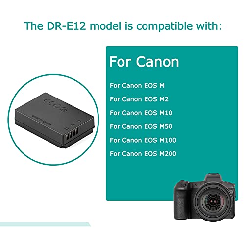 USB Línea De Conducción DC 8.4V ACK-E12 + DR-E12 LP-E12 Batería Virtual para Canon EOS M EOS M2 EOS M10 EOS M50 EOS M100 M200