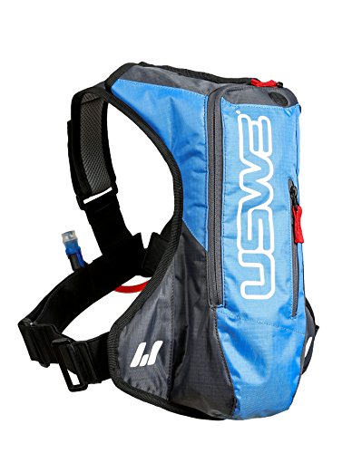 USWE Sports A2 Challenge Hydropack 201221 - Mochila de hidratación para Adultos (410 x 320 x 80 cm 15 litros de Capacidad) Color Azul y Gris